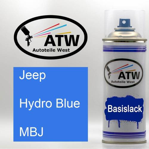 Jeep, Hydro Blue, MBJ: 400ml Sprühdose, von ATW Autoteile West.